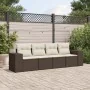 Set de sofás de jardín 4 pzas y cojines ratán sintético marrón von , Gartensets - Ref: Foro24-3254620, Preis: 289,24 €, Rabat...