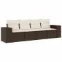 Set de sofás de jardín 4 pzas y cojines ratán sintético marrón von , Gartensets - Ref: Foro24-3254620, Preis: 289,24 €, Rabat...