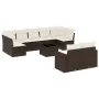 Set de sofás de jardín 10 pzas y cojines ratán sintético marrón by , Modular outdoor sofas - Ref: Foro24-3251770, Price: 662,...