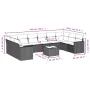 Set de sofás de jardín 11 pzas cojines ratán sintético marrón by , Modular outdoor sofas - Ref: Foro24-3251820, Price: 671,09...