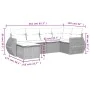 Set sofás de jardín 6 piezas y cojines ratán sintético marrón by , Garden sets - Ref: Foro24-3254000, Price: 424,56 €, Discou...