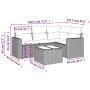 Set comedor de jardín 5 piezas y cojines ratán sintético marrón von , Gartensets - Ref: Foro24-3218913, Preis: 347,86 €, Raba...