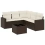 Set sofás de jardín 6 piezas y cojines ratán sintético marrón de , Conjuntos de jardín - Ref: Foro24-3218953, Precio: 403,27 ...