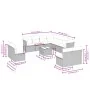 Set de sofás de jardín y cojines 12 pzas ratán sintético marrón by , Garden sets - Ref: Foro24-3249672, Price: 753,25 €, Disc...