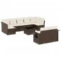 Set mit 10 Gartensofas und -kissen Kunstrattan braun von , Gartensets - Ref: Foro24-3252970, Preis: 669,03 €, Rabatt: %