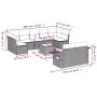 Set mit 10 Gartensofas und -kissen Kunstrattan braun von , Gartensets - Ref: Foro24-3252970, Preis: 669,03 €, Rabatt: %