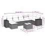 Set sofás de jardín 8 piezas y cojines ratán sintético marrón von , Gartensets - Ref: Foro24-3255230, Preis: 509,70 €, Rabatt: %