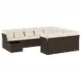 Set de sofás de jardín 11 pzas cojines ratán sintético marrón by , Garden sets - Ref: Foro24-3250102, Price: 674,58 €, Discou...