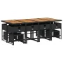 Set comedor de jardín con cojines 13 pzas ratán sintético negro de , Conjuntos de jardín - Ref: Foro24-3211347, Precio: 792,8...