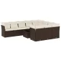 Set de sofás de jardín 11 pzas cojines ratán sintético marrón by , Garden sets - Ref: Foro24-3250072, Price: 674,58 €, Discou...