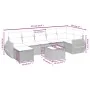 Set sofás de jardín 8 piezas y cojines ratán sintético marrón by , Garden sets - Ref: Foro24-3264139, Price: 531,95 €, Discou...