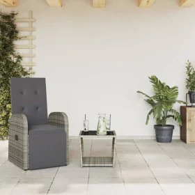 Juego de comedor jardín 2 pzas con cojines ratán sintético gris de , Conjuntos de jardín - Ref: Foro24-3277628, Precio: 286,6...