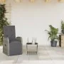 Juego de comedor jardín 2 pzas con cojines ratán sintético gris by , Garden sets - Ref: Foro24-3277628, Price: 286,67 €, Disc...