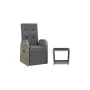 Juego de comedor jardín 2 pzas con cojines ratán sintético gris by , Garden sets - Ref: Foro24-3277628, Price: 286,67 €, Disc...