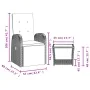 Juego de comedor jardín 2 pzas con cojines ratán sintético gris by , Garden sets - Ref: Foro24-3277628, Price: 286,67 €, Disc...