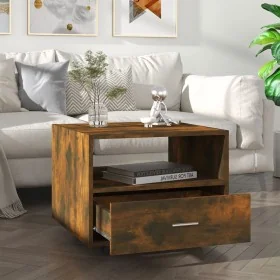 Mesa de centro madera de ingeniería roble ahumado 55x55x40 cm by , Coffee table - Ref: Foro24-816937, Price: 48,56 €, Discoun...