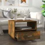 Mesa de centro madera de ingeniería roble ahumado 55x55x40 cm by , Coffee table - Ref: Foro24-816937, Price: 49,05 €, Discoun...