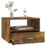 Mesa de centro madera de ingeniería roble ahumado 55x55x40 cm by , Coffee table - Ref: Foro24-816937, Price: 49,05 €, Discoun...