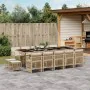 Set comedor de jardín con cojines 15 pzas ratán sintético beige de , Conjuntos de jardín - Ref: Foro24-3210994, Precio: 913,2...