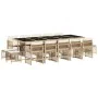 Set comedor de jardín con cojines 15 pzas ratán sintético beige de , Conjuntos de jardín - Ref: Foro24-3210994, Precio: 913,2...