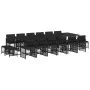 Set de muebles jardín 17 pzas con cojines ratán sintético negro von , Gartensets - Ref: Foro24-3211003, Preis: 1,00 €, Rabatt: %