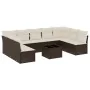 Set de sofás de jardín 10 pzas y cojines ratán sintético marrón by , Garden sets - Ref: Foro24-3249922, Price: 584,50 €, Disc...