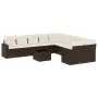 Set de sofás de jardín 11 pzas cojines ratán sintético marrón by , Modular outdoor sofas - Ref: Foro24-3251860, Price: 671,09...
