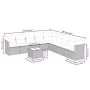 Set de sofás de jardín 10 pzas y cojines ratán sintético marrón by , Garden sets - Ref: Foro24-3249632, Price: 632,41 €, Disc...