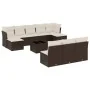 Set de sofás de jardín 11 pzas cojines ratán sintético marrón by , Garden sets - Ref: Foro24-3250142, Price: 600,64 €, Discou...