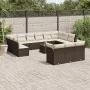 Set sofás de jardín 14 pzas con cojines ratán sintético marrón de , Conjuntos de jardín - Ref: Foro24-3218463, Precio: 920,96...