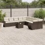 Set de sofás de jardín 11 pzas cojines ratán sintético marrón by , Garden sets - Ref: Foro24-3254260, Price: 736,56 €, Discou...