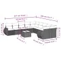 Set de sofás de jardín 11 pzas cojines ratán sintético marrón by , Garden sets - Ref: Foro24-3254260, Price: 736,56 €, Discou...