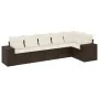 Set sofás de jardín 6 piezas y cojines ratán sintético marrón by , Garden sets - Ref: Foro24-3254930, Price: 432,45 €, Discou...
