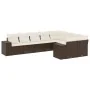 Set de sofás de jardín 9 pzas y cojines ratán sintético marrón von , Gartensets - Ref: Foro24-3255380, Preis: 618,88 €, Rabat...