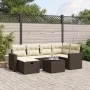 Juego de sofás de jardín 7 piezas con cojines ratán PE marrón by , Garden sets - Ref: Foro24-3263499, Price: 453,97 €, Discou...