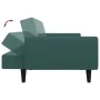 Sofá cama de 2 plazas con taburete terciopelo verde oscuro de , Sofás - Ref: Foro24-3216252, Precio: 322,30 €, Descuento: %