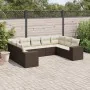 Set de sofás de jardín 9 pzas y cojines ratán sintético marrón by , Garden sets - Ref: Foro24-3255340, Price: 618,88 €, Disco...