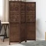 Biombo separador de 3 paneles madera paulownia marrón oscuro by , Room dividers - Ref: Foro24-358701, Price: 84,91 €, Discoun...