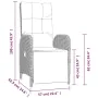 Set comedor jardín 9 pzas y cojines ratán sintético gris von , Gartensets - Ref: Foro24-3213529, Preis: 1,00 €, Rabatt: %
