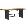 Set de comedor de jardín 9 pzas y cojines ratán sintético negro de , Conjuntos de jardín - Ref: Foro24-3213503, Precio: 706,2...