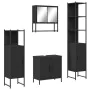 Juego de muebles de baño 4 pzas madera contrachapada negro von , Badezimmermöbel - Ref: Foro24-3214710, Preis: 234,15 €, Raba...