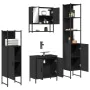 Juego de muebles de baño 4 pzas madera contrachapada negro von , Badezimmermöbel - Ref: Foro24-3214710, Preis: 234,15 €, Raba...