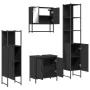 Juego de muebles de baño 4 pzas madera contrachapada negro von , Badezimmermöbel - Ref: Foro24-3214710, Preis: 234,15 €, Raba...