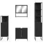 Juego de muebles de baño 4 pzas madera contrachapada negro von , Badezimmermöbel - Ref: Foro24-3214710, Preis: 234,15 €, Raba...