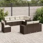 Set sofás de jardín 8 piezas y cojines ratán sintético marrón by , Garden sets - Ref: Foro24-3222842, Price: 600,47 €, Discou...
