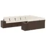 Set de sofás de jardín 10 pzas y cojines ratán sintético marrón von , Gartensets - Ref: Foro24-3223092, Preis: 676,56 €, Raba...