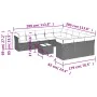 Set de sofás de jardín y cojines 12 pzas ratán sintético marrón by , Garden sets - Ref: Foro24-3218423, Price: 767,29 €, Disc...