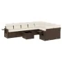 Set de sofás de jardín 10 pzas y cojines ratán sintético marrón von , Gartensets - Ref: Foro24-3220652, Preis: 654,61 €, Raba...