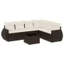 Juego de sofás de jardín 7 piezas con cojines ratán PE marrón von , Gartensets - Ref: Foro24-3221422, Preis: 480,31 €, Rabatt: %