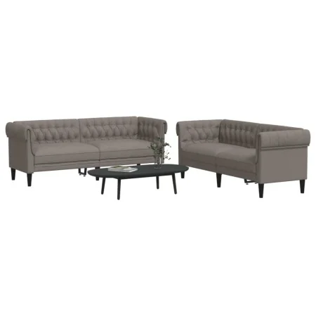 Juego de sofás 2 piezas tela gris taupe von , Sofas - Ref: Foro24-3209205, Preis: 573,09 €, Rabatt: %